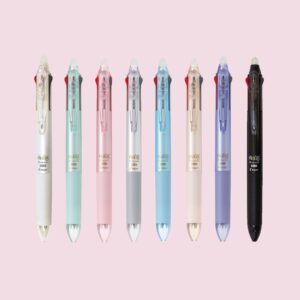 Japanese Pilot FriXion Erasable Tricolor Pen - Lavender Purple